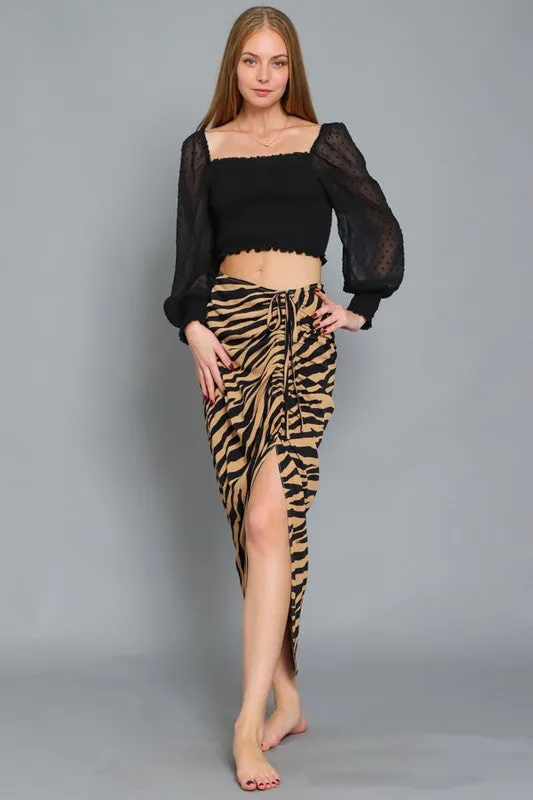 Asymmetrical Midi Skirt
