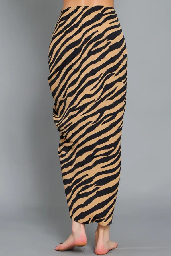 Asymmetrical Midi Skirt