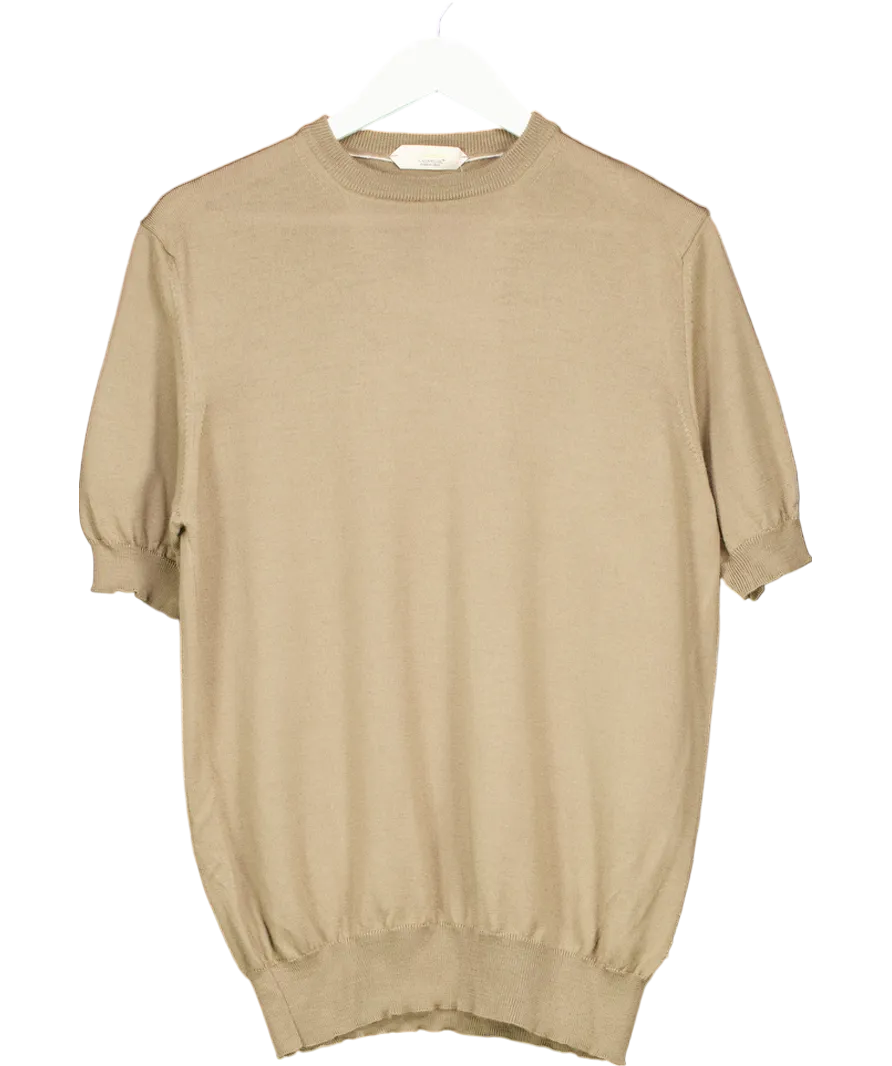 aurelien Beige Taupe T-shirt UK L