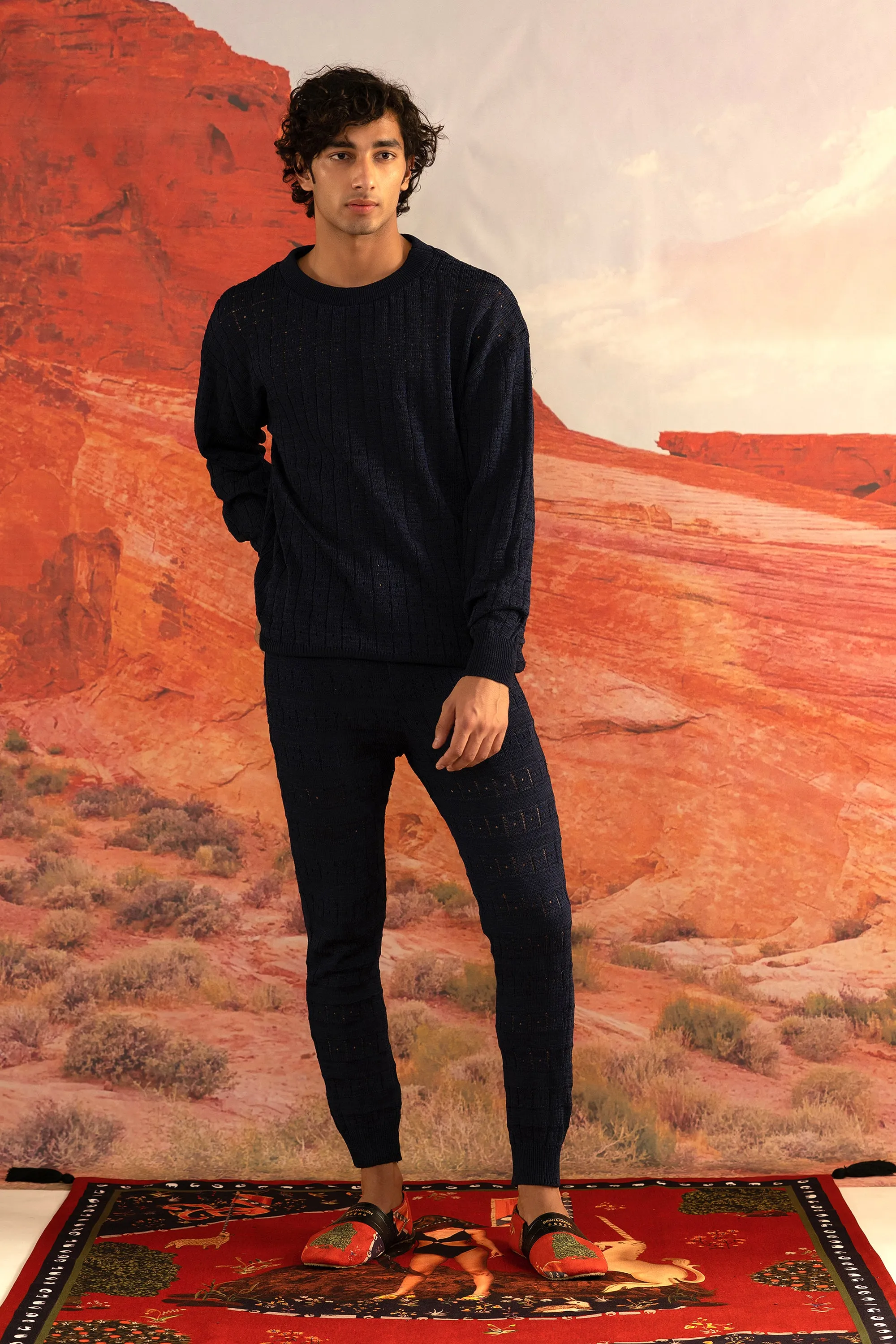 Azure Knitted Jumper