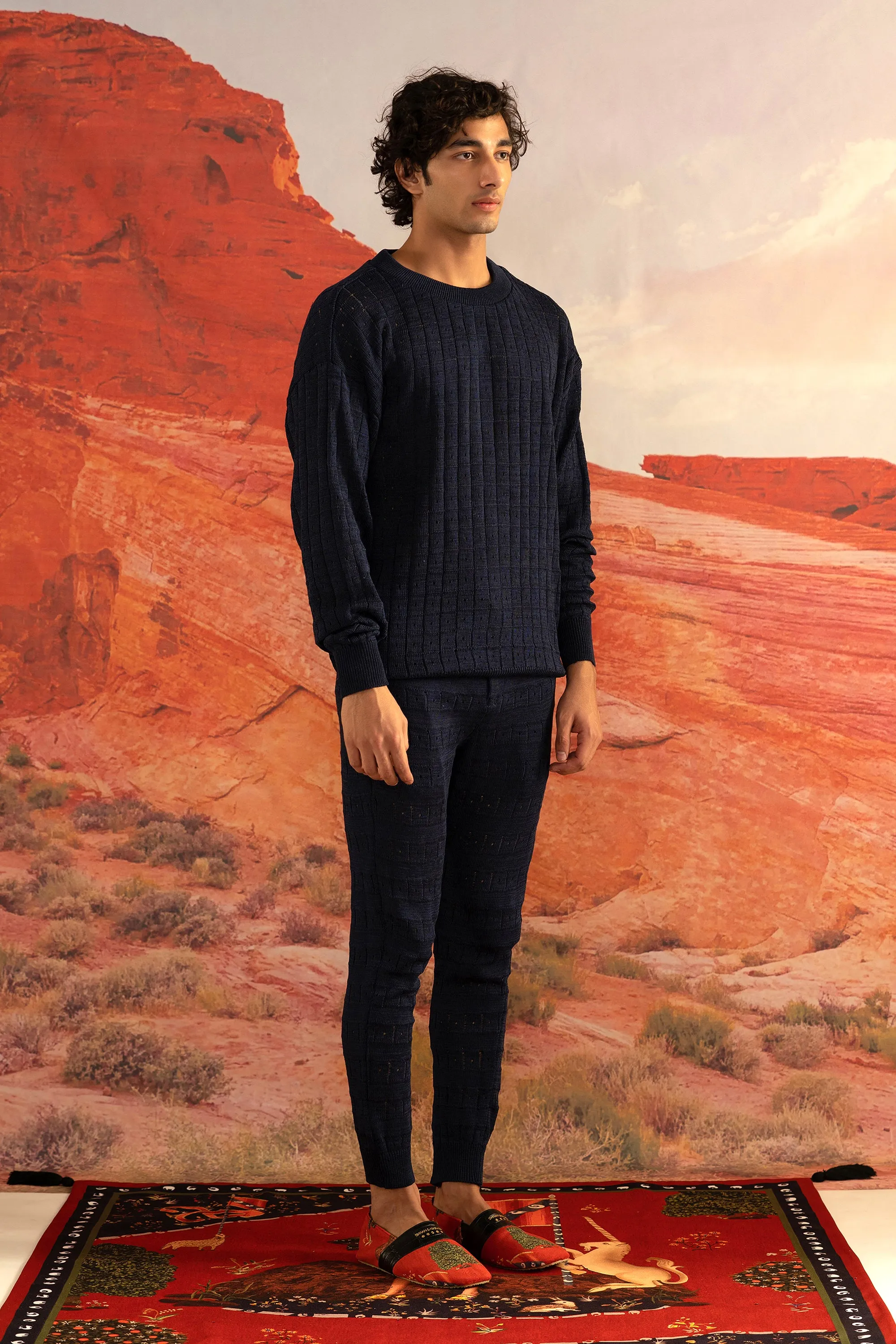 Azure Knitted Jumper
