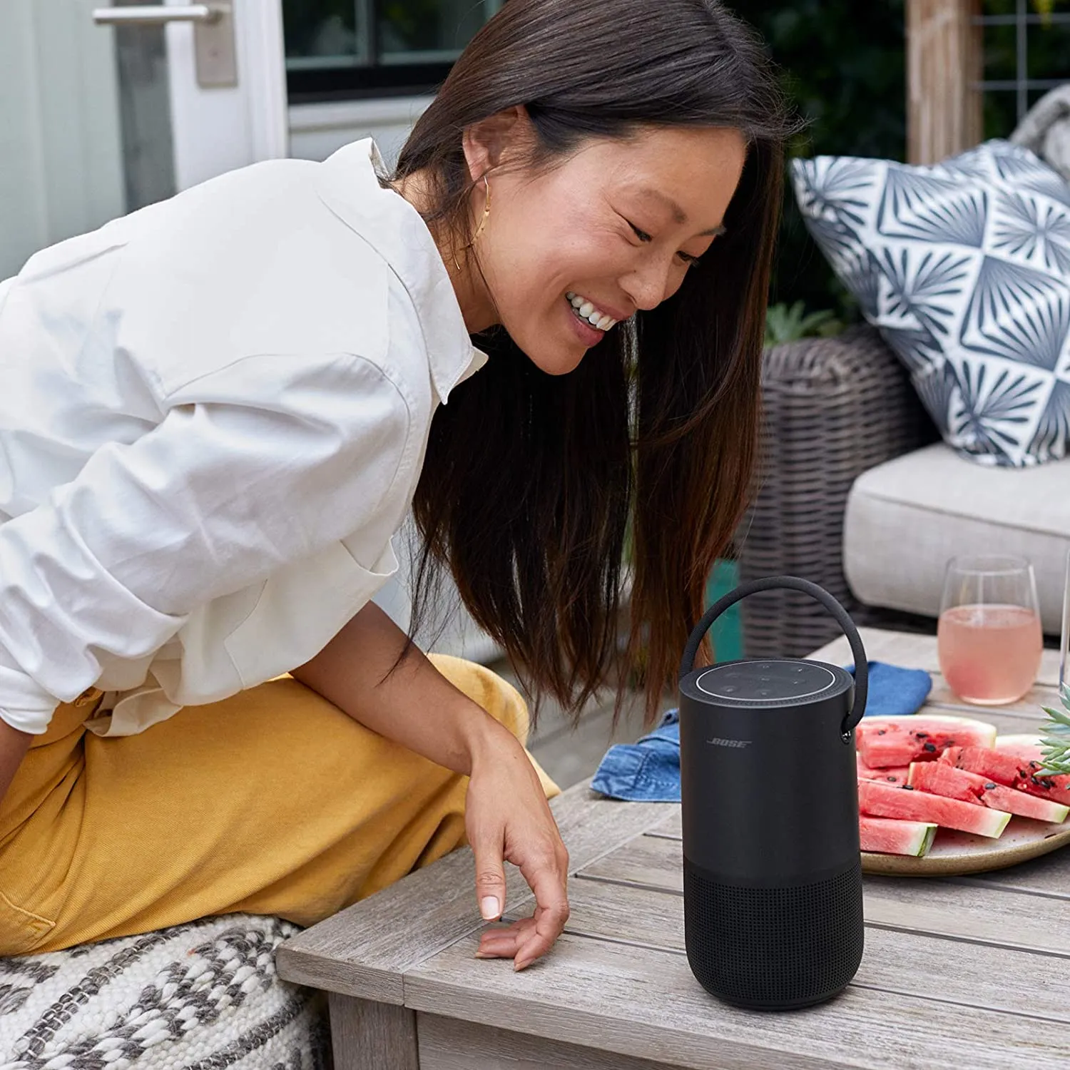 Bose PHS Portable Smart Wireless Bluetooth Speaker,Wi-Fi Connectivity, 360° Sound, (Black) 829393-5100