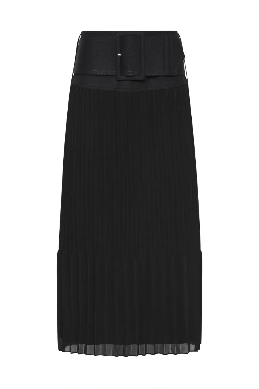 Cathedra Belted Midi Skirt Black