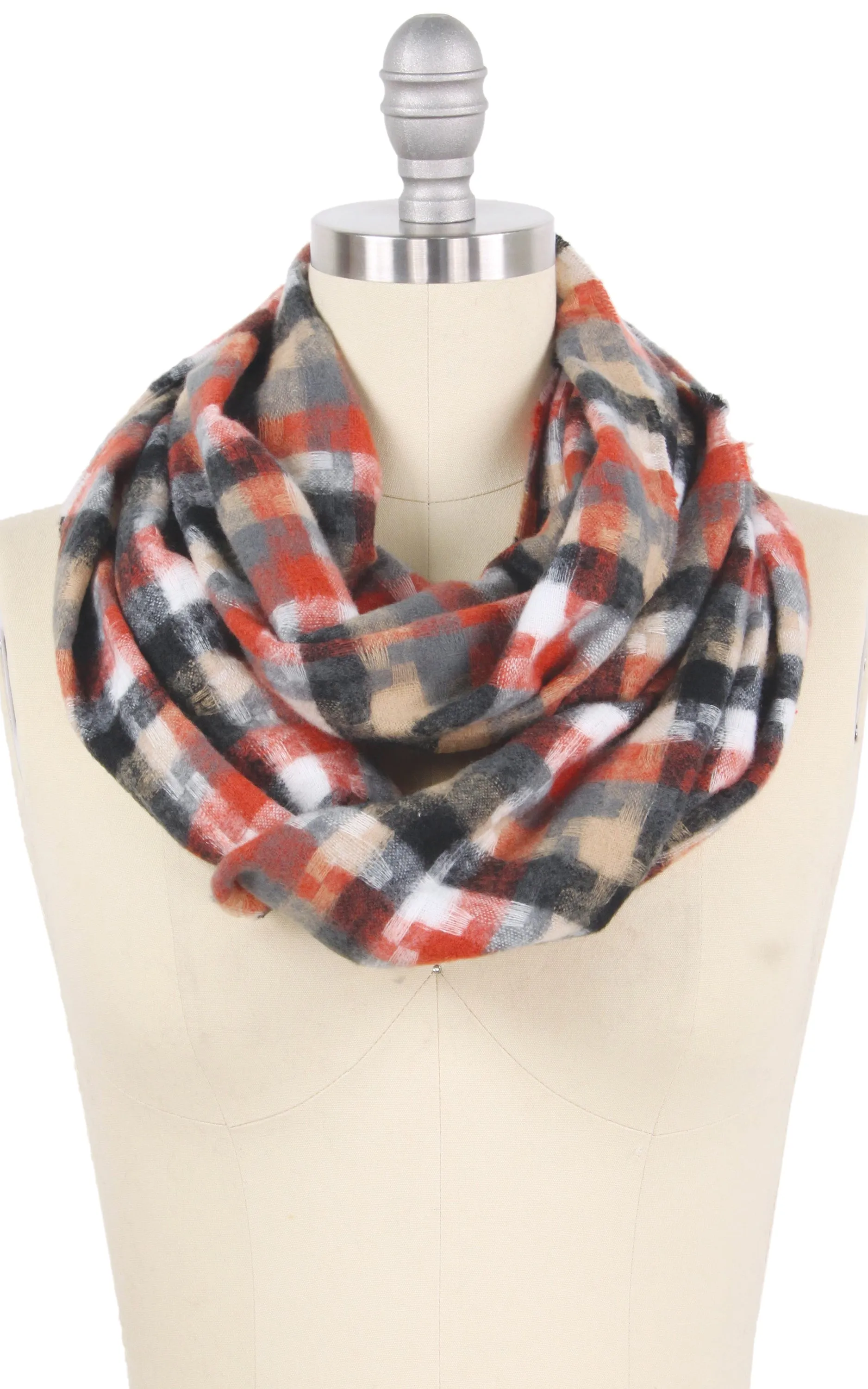 EAS9810 Houndstooth Infinity Scarf