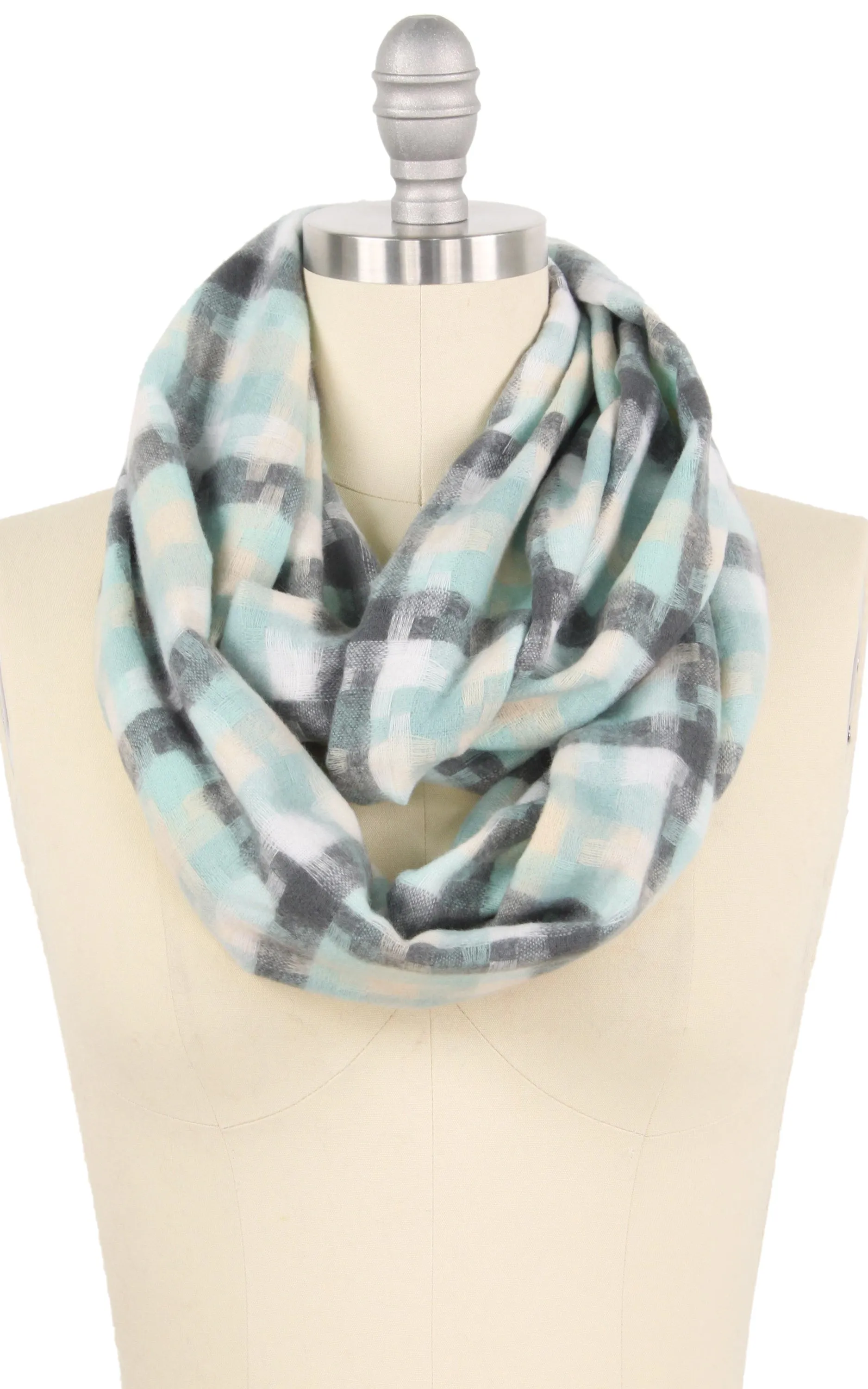 EAS9810 Houndstooth Infinity Scarf