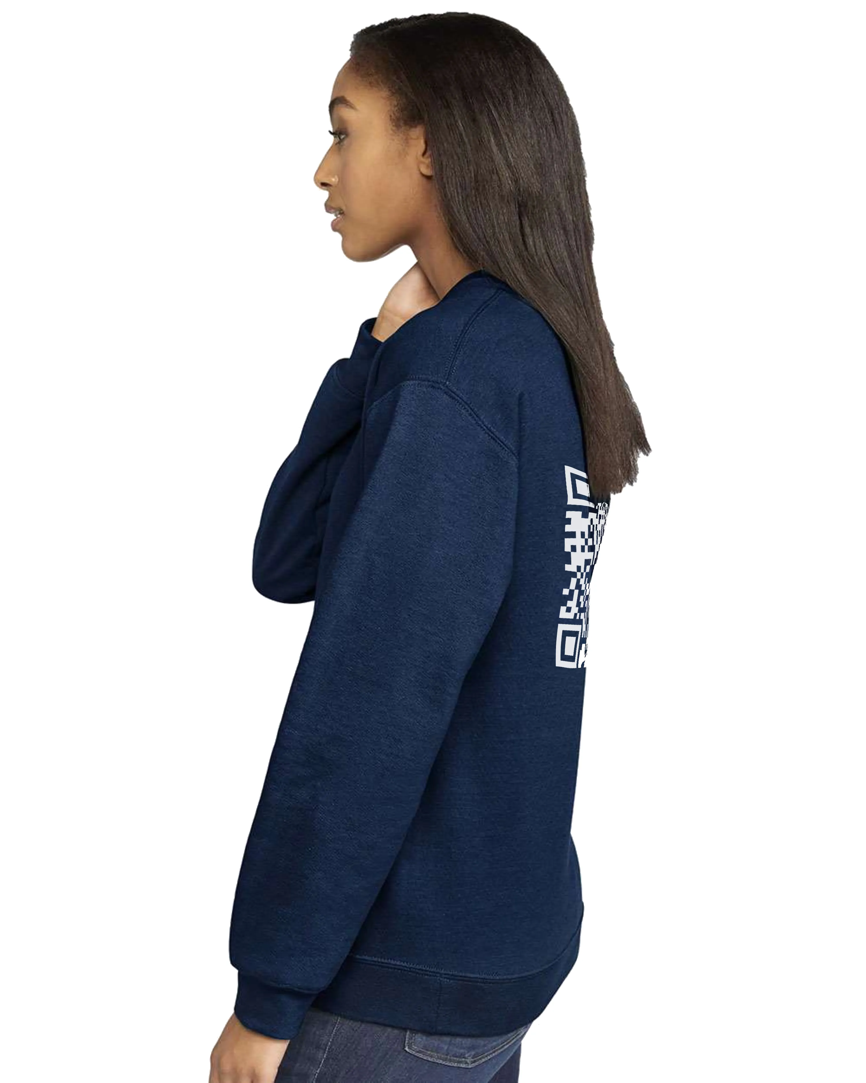 Fuck Cancer Crewneck Sweatshirt QR Code
