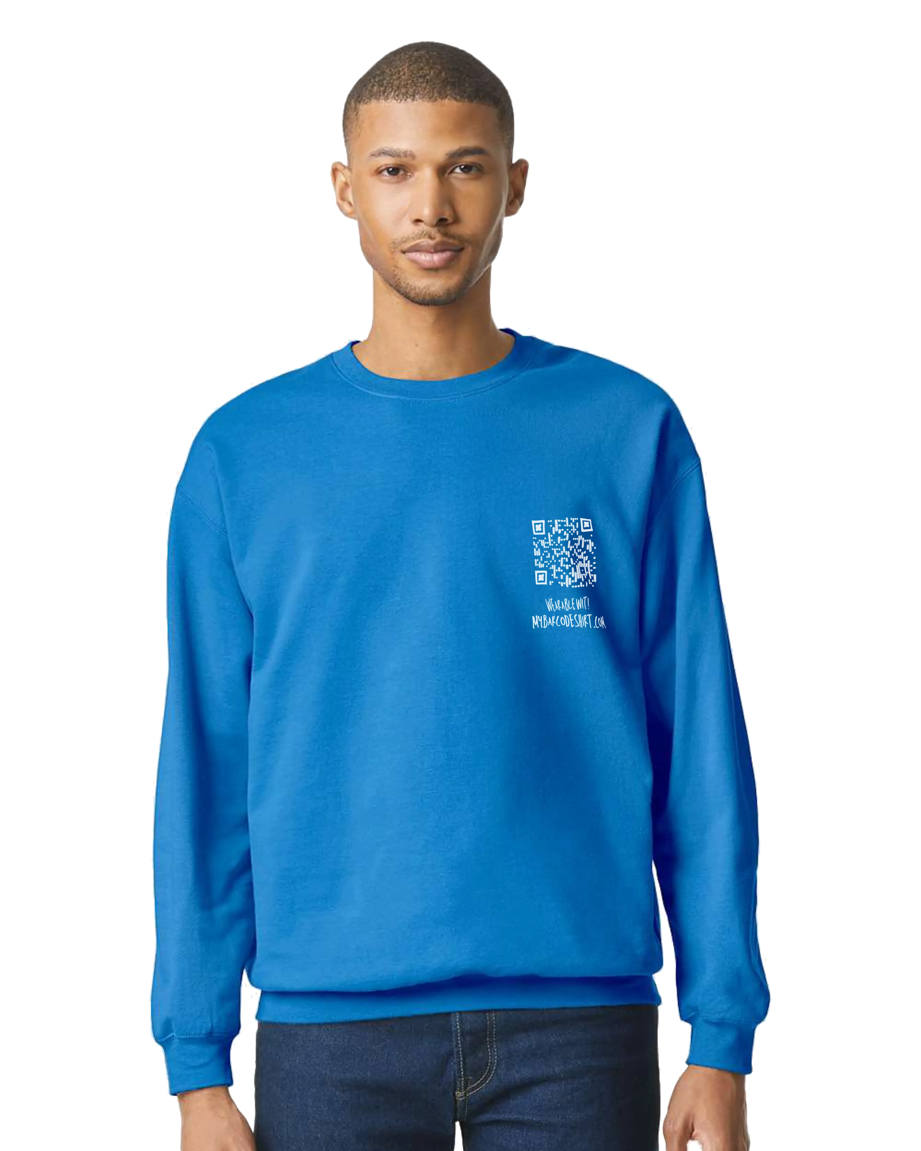Fuck Cancer Crewneck Sweatshirt QR Code