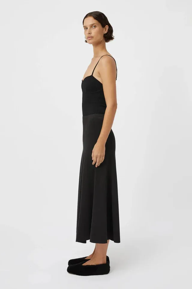 Ophira Midi Skirt Black