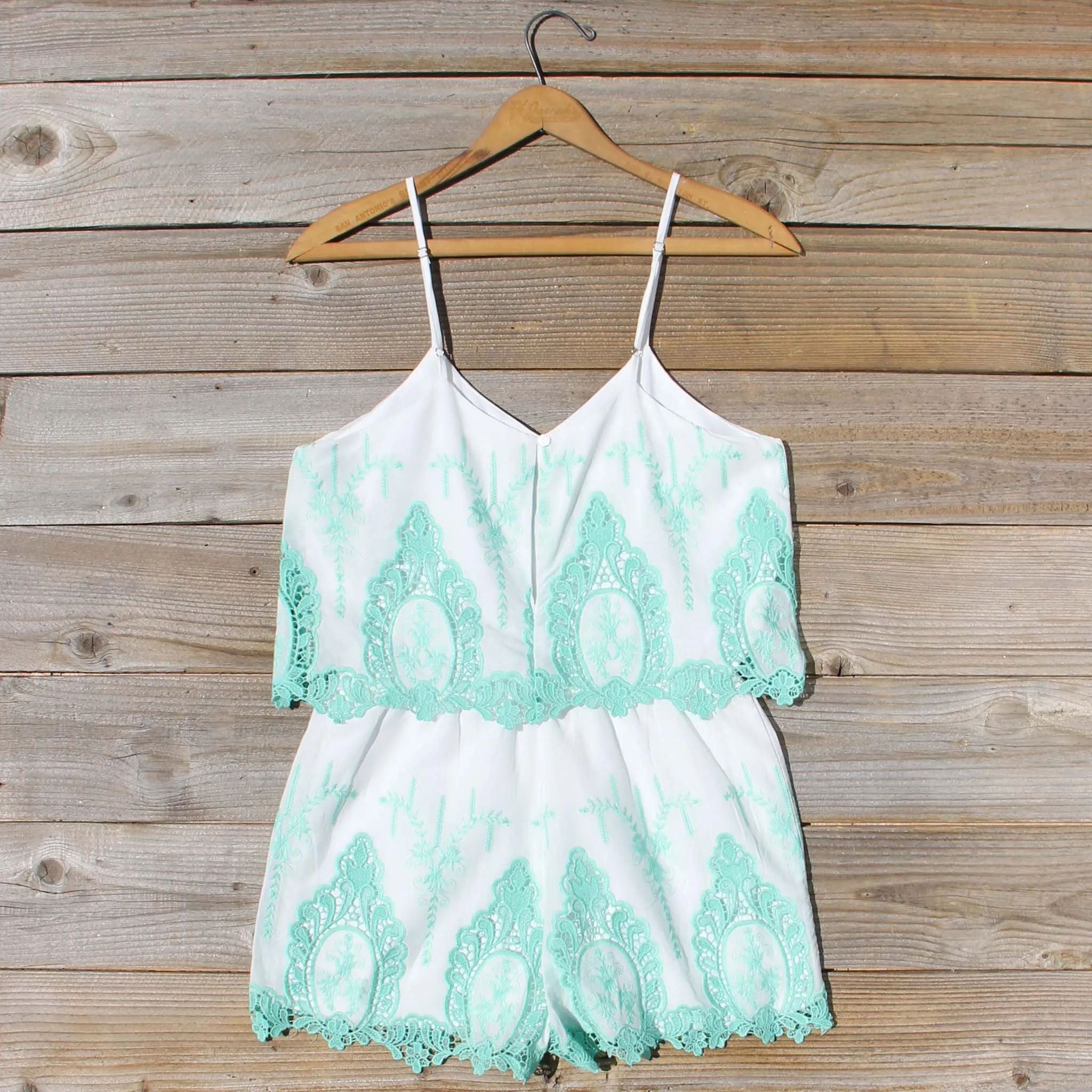 Palm Springs Romper in Mint