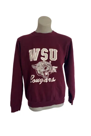 WSU cougar's vintage crewneck, S